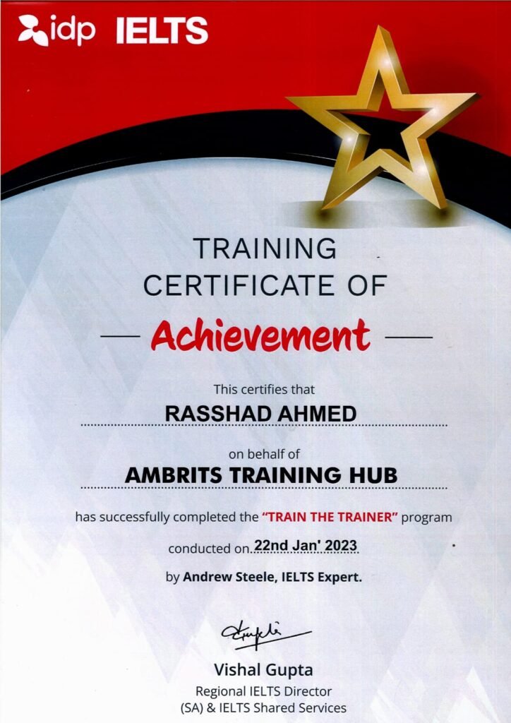 IDP IELTS Certification
